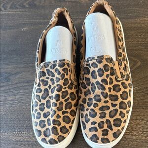 Old Navy Leopard Print Slip-On Sneakers - Brown & Black